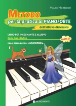 Copertina di "Metodo per la Pratica al Pianoforte dell'Allievo Dislessico - Corso propedeutico - Parte II", di Mauro Montanari
