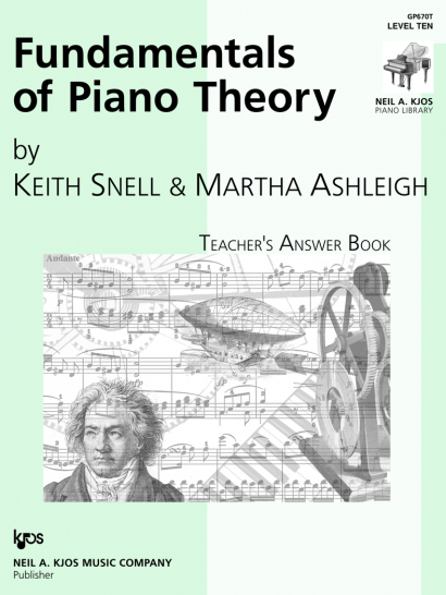 Fundamentals of Piano Theory - Teacher's Answer Book Vol.10
