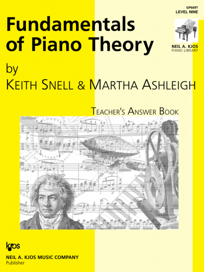 Fundamentals of Piano Theory - Teacher's Answer Book Vol.9